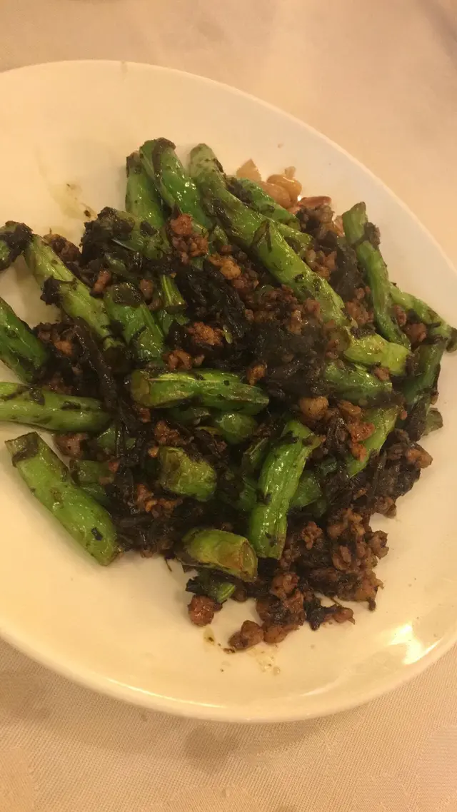 攬菜肉碎炒四季豆