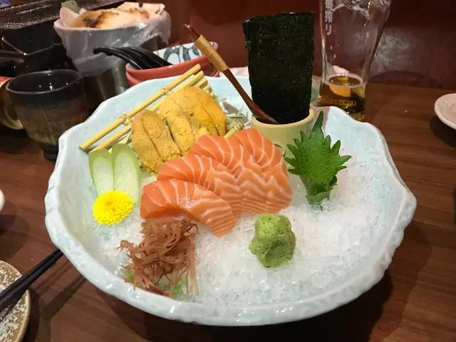 三文魚刺身&海膽刺身