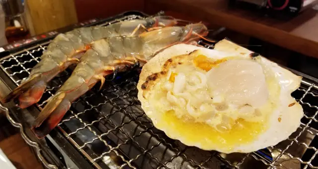 燒大蝦 / 海膽帆立貝牛油燒