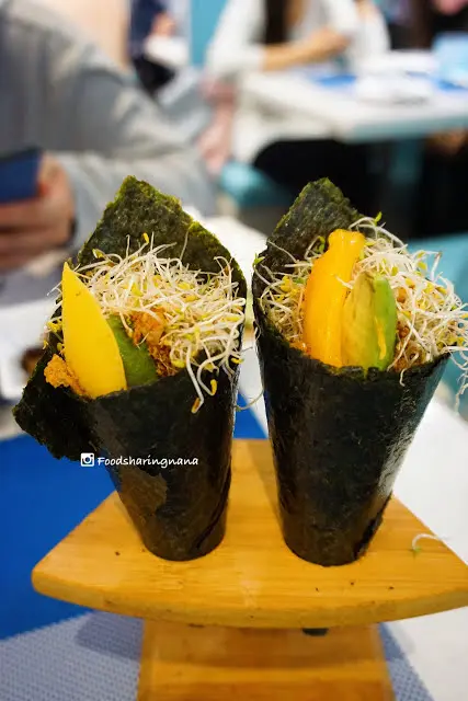 香芒牛油果苜蓿芽手卷