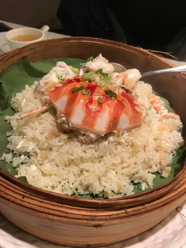 蛋白薑米蒜香蟹飯