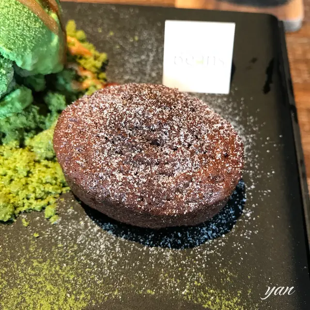流心抹茶芝士撻、抹茶雪糕、自家製抹茶貝殼蛋糕