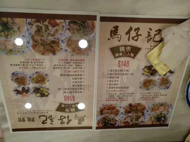 夾在桌面玻璃的餐牌(套餐)@20-2-2018
