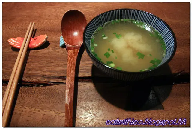 並無鮮味味噌湯