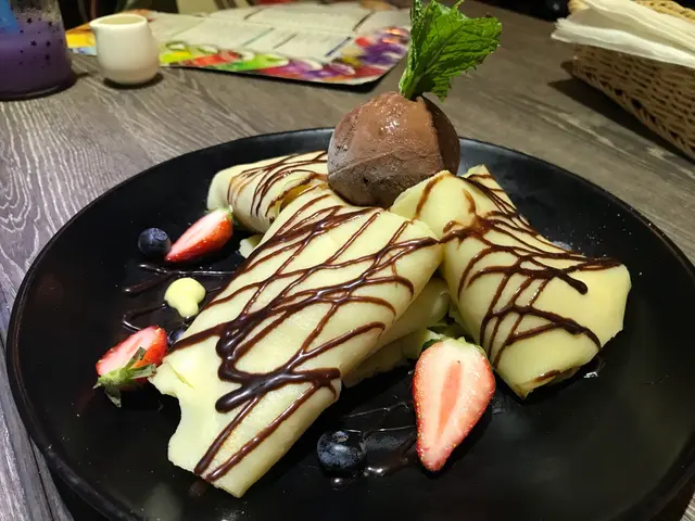 香蕉班戟伴雪糕