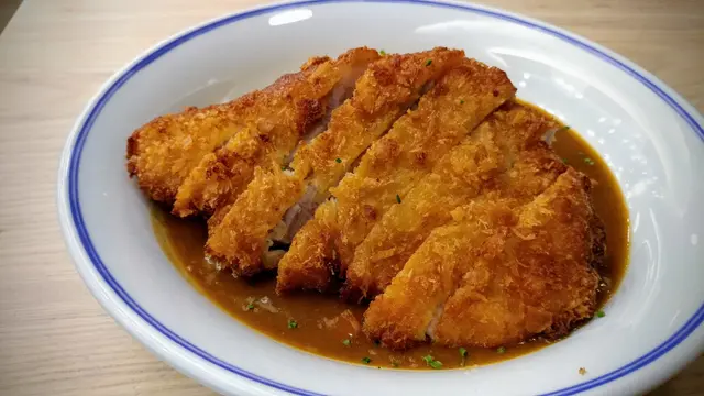 咖哩吉列豬扒半熟玉子蓋飯