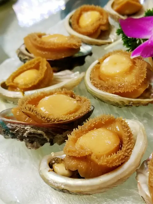 鮑魚肉質本身已經彈牙,經冰鎮處理 ,口感更加煙韌,再 配上帶點微辣嘅豉油作調味, 就更加滋味。