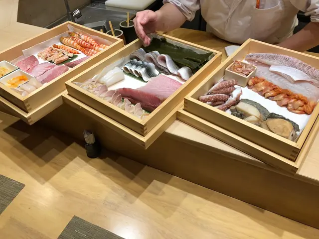 海鮮刺身準備就緒