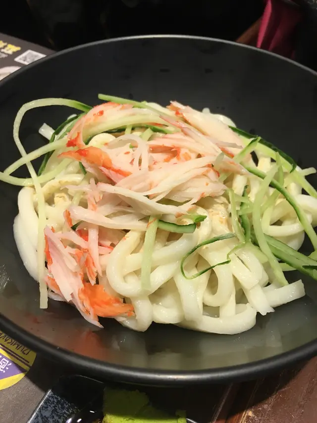 芝麻蟹柳冷烏冬