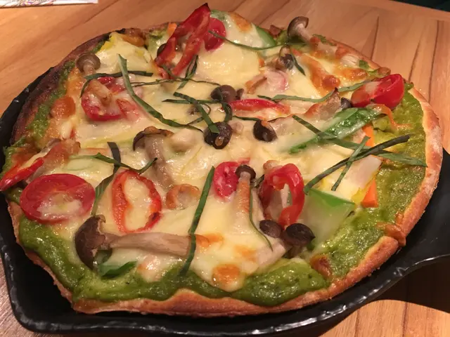 青咖哩素菜薄餅