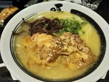 鸡叉烧鸡白汤拉面