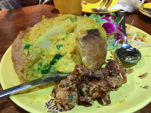 泰皇咖哩法包軟殼蟹