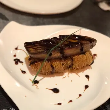 鹅肝虾子面