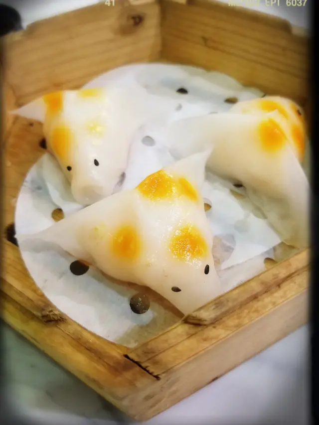 鮮蝦金魚餃($58)