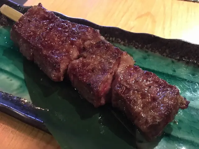 和牛粒串,超正,厚切有咬口,高質素牛,軟硬適中,好好味!!