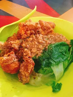肉燥盐酥鸡饭