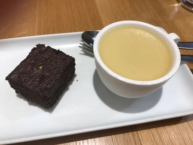 Dinner set with dessert