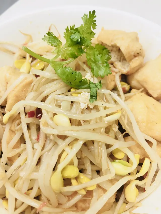 銀芽炒荳卜,refreshing