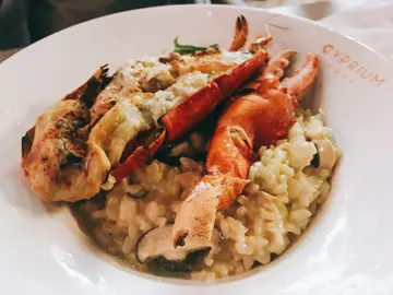 芝士焗龍蝦（半隻）配意大利飯