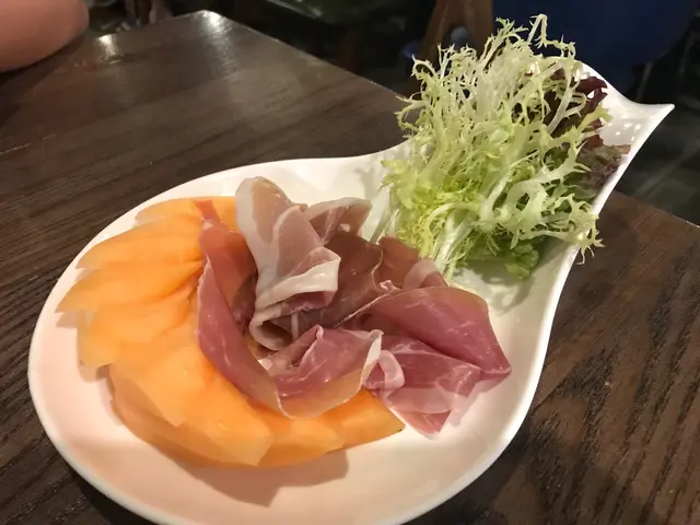 巴馬火腿配密瓜沙律