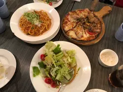 温泉蛋肉酱意大利面