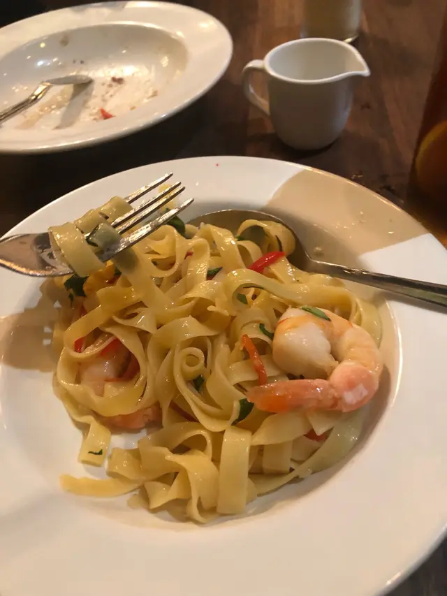 蒜蓉橄欖油海蝦意粉