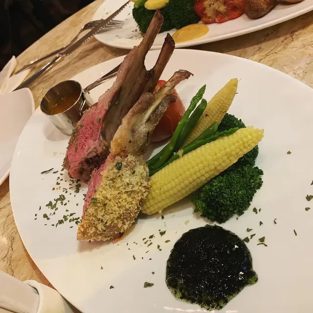 Roasted Lamb Rack with Herbs