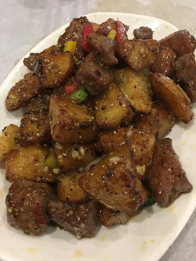 黑椒薯仔一口牛