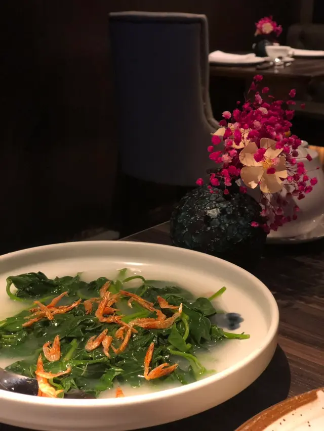 櫻花蝦米湯蕃薯苗