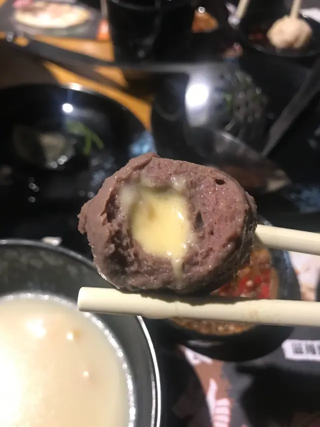 手打芝心牛丸