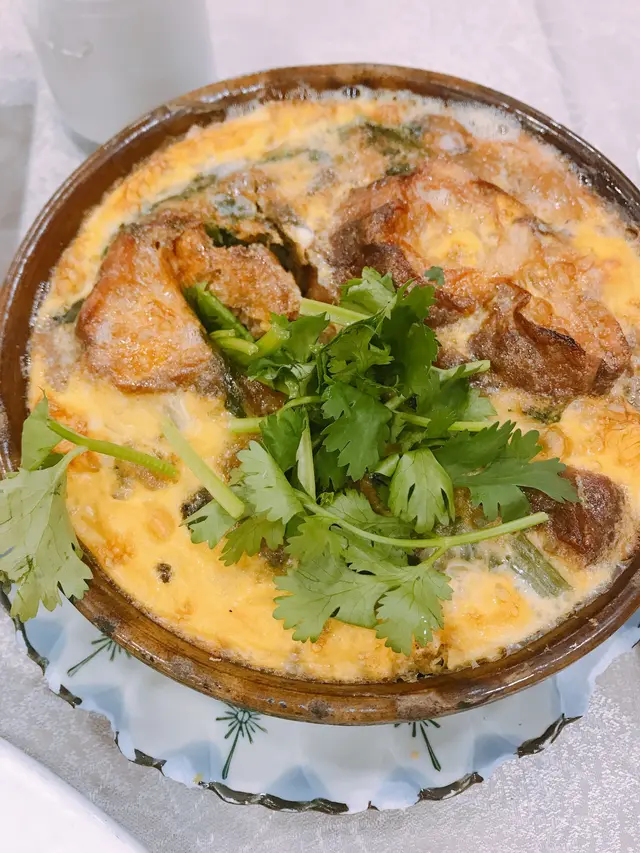 農家雞蛋焗魚腸