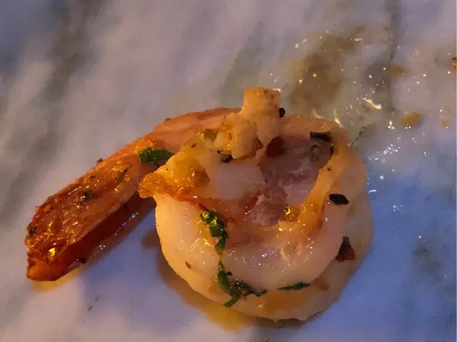 香蒜辣椒檸檬汁炒蝦