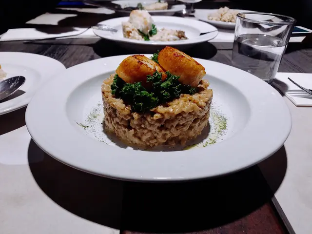 黑蒜帶子意大利飯