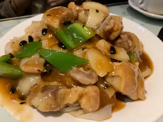 豉椒排骨炒河