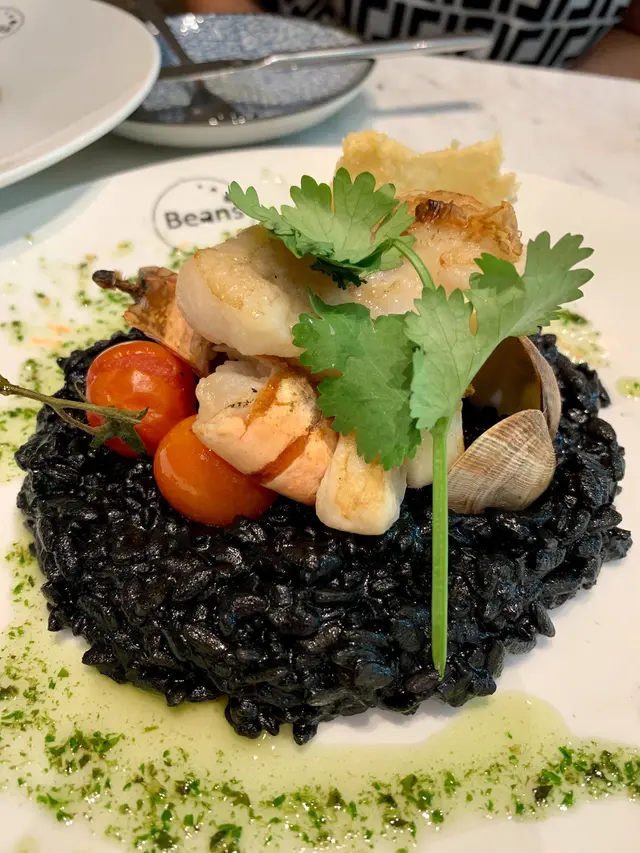 墨魚汁海鮮意大利飯