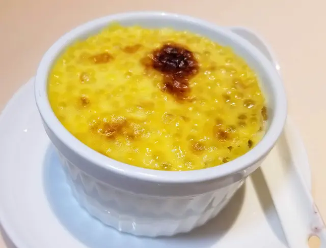 栗子蓉西米焗布甸