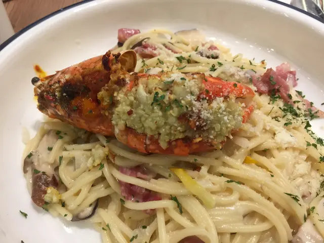 蒜香扒大🦐,卡邦尼意粉