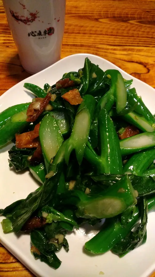 方魚炒芥蘭