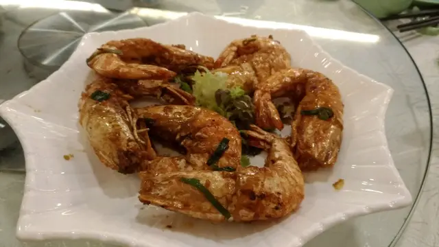 豉油皇煎大花蝦(套餐)