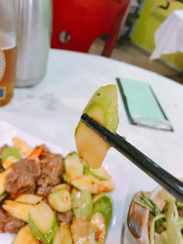 XO醬脆玉瓜牛肉