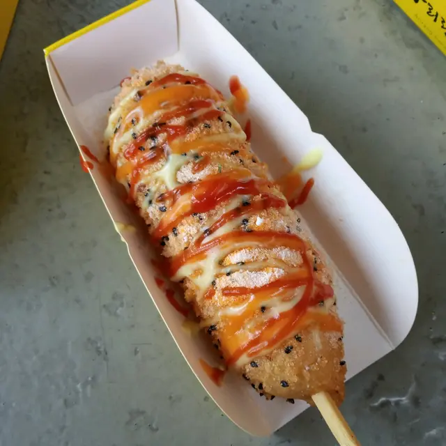 雙重芝士拉絲熱狗棒