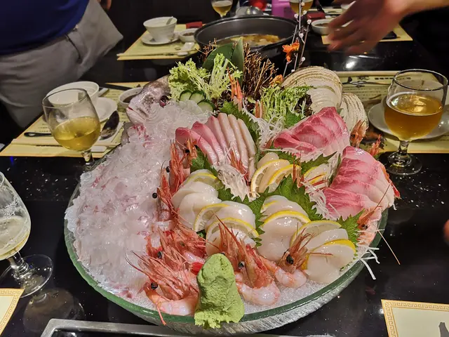 活魚,油甘魚,帶子,甜蝦刺身