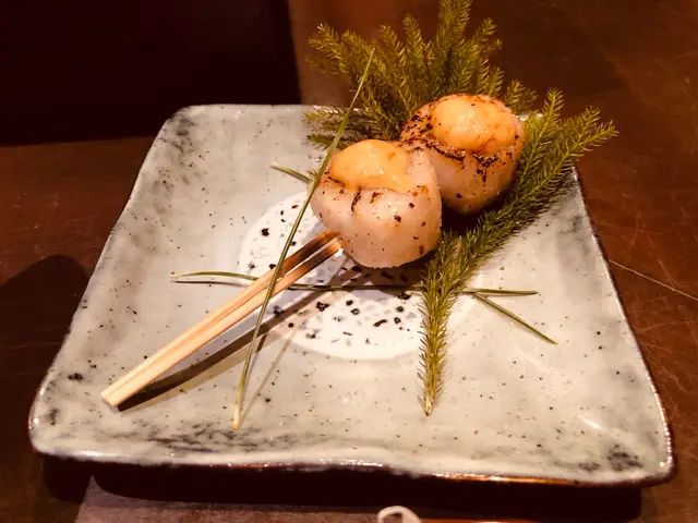 帆立貝配明太子串