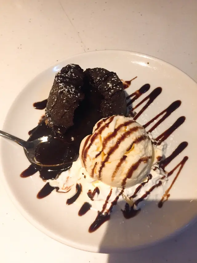 朱古力心太軟伴雪糕