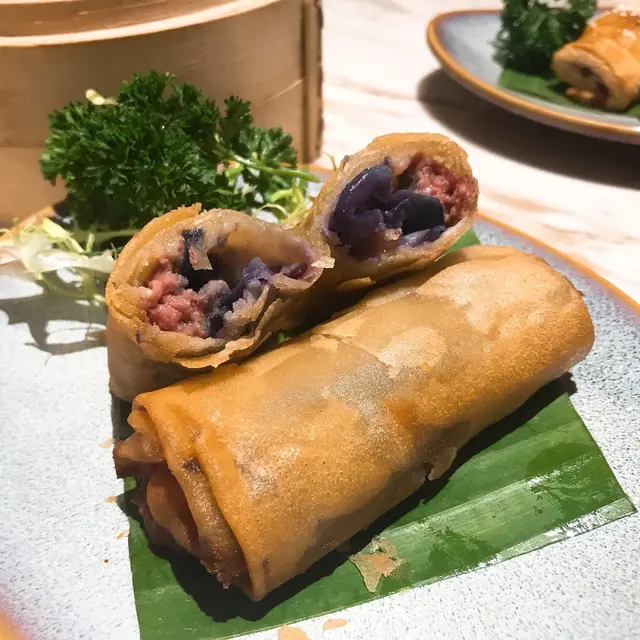 香菇鵝肝醬春卷