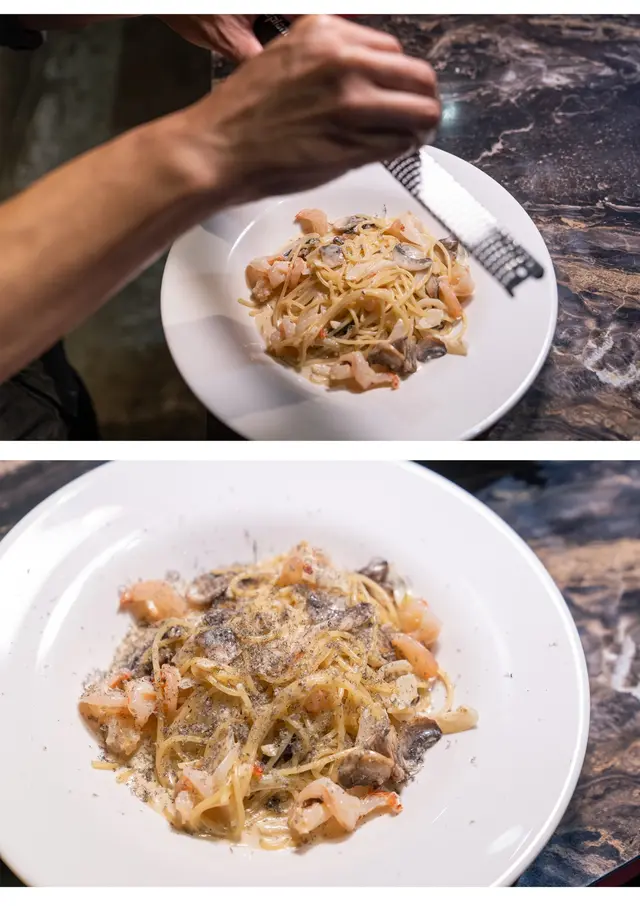 乾魚籽醬海蝦意大利粉