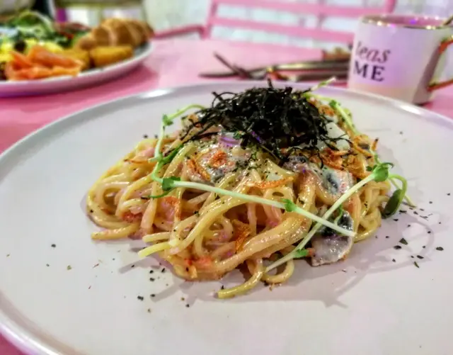 明太子櫻花蝦意粉Cod Roe and Shrimps Spaghetti