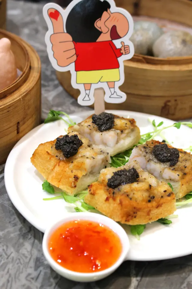 黑松露蝦多士
