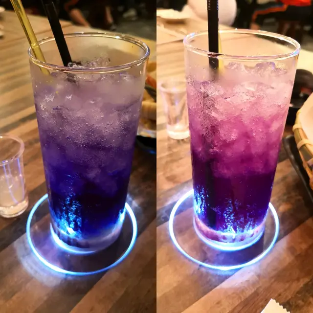 藍蝶花檸檬梳打