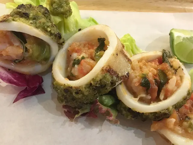 香燒魷魚釀番茄香草意大利飯